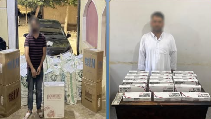 الداخلية تضبط 12 ألف عبوة سجائر مهربة قبل طرحها في السوق السوداء بمطروح
